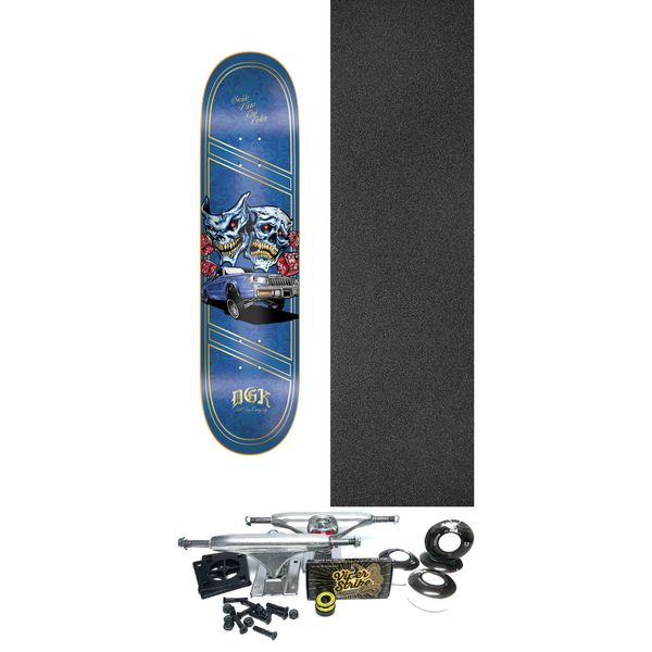 DGK Skateboards Night Moves Skateboard Deck - 8.38" x 32.2" - Complete Skateboard Bundle